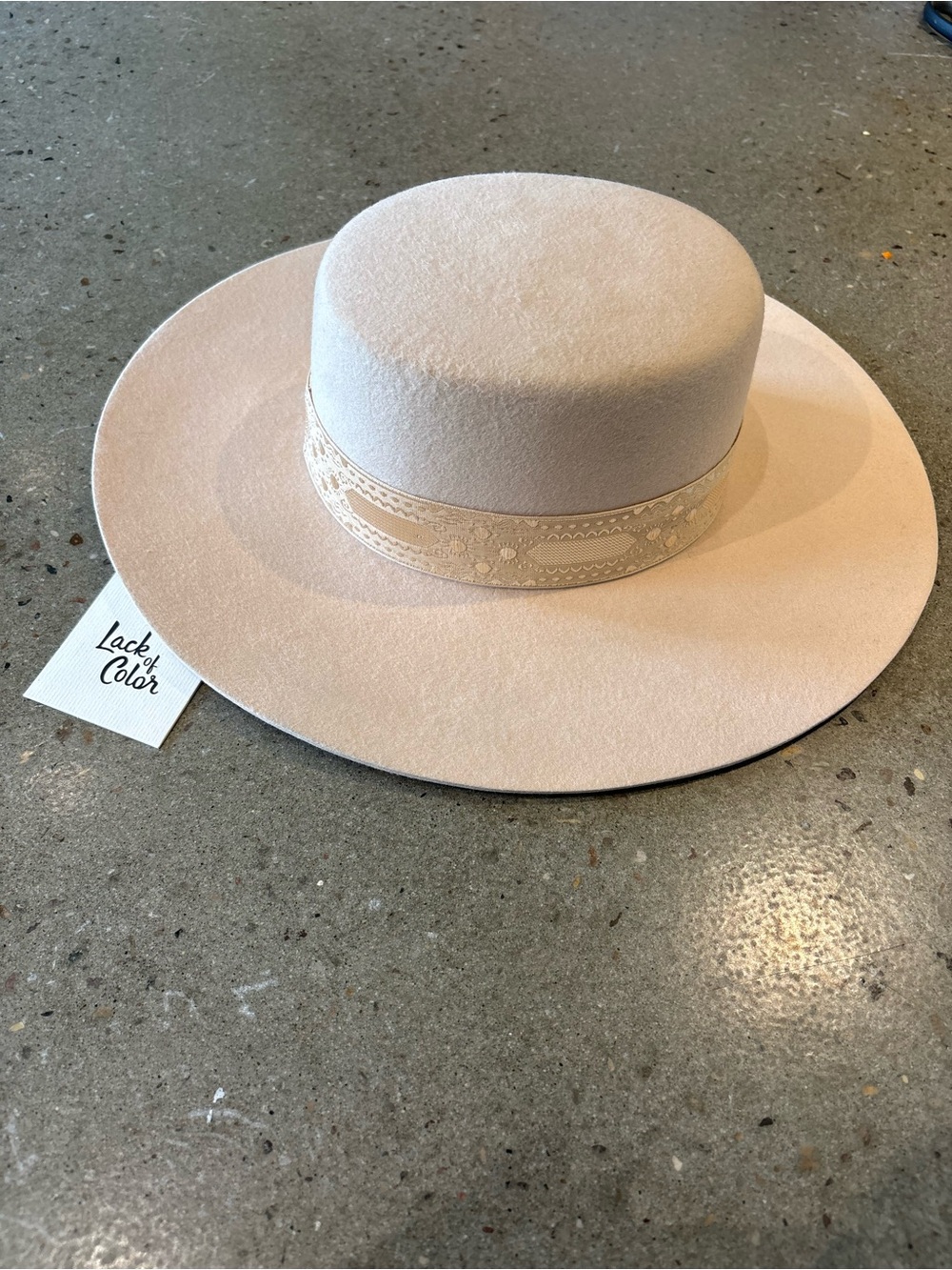 Lack of Color Ivory Wool Rancher Hat NWT Size Small 55 cm